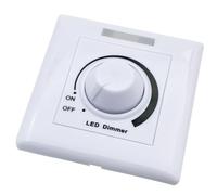 Fangxuee Interruptor de Atenuación LED de Pared Tipo 86, Perilla Giratoria, Regulador de Intensidad, Controlador de Brillo Ajustable, Tiras de Luz LED.