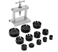 Fangxuee Juego de 12 Prensadores de Reloj, Herramienta de de Caja, Troqueles de Ajuste, Kit de Troqueles para Reparación de Relojes