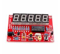 Fangxuee Kit de Bricolaje para Contador de Frecuencia LED Digital de 1 Hz A 50 MHz, Medidor y Probador de Oscilador de Cristal, Pantalla Digital de Cinco Dígitos.