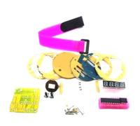 Fangxuee Kit de Bricolaje para Reloj Electrónico, Reloj Digital LED de un Solo Chip, Módulo de Reloj con Correa de Color Aleatorio.
