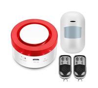 Fangxuee Kit de de Alarma de Seguridad para el Hogar Inteligente Tuya, Alarma Antirrobo Inalámbrica WiFi, Sensor de Movimiento para Puerta y Tienda.