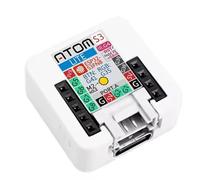 Fangxuee Kit de Desarrollo ATOMS3 Lite ESP32S3 para IoT, Integración de IA y Programación Inalámbrica para Aprendizaje y Creación de Prototipos
