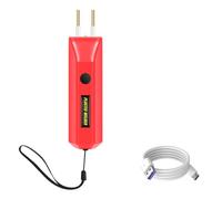 Fangxuee Kit de Soldadura de Plástico 2 en 1, 100 W, Portátil, Mini, para Reparación de Grietas de Plástico en Caliente, Reparación de Parachoques de Automóvil con Cable de Carga, A