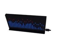 Fangxuee Kit de Visualización de Espectro Musical para Coche AS1424, Indicador de LED, Monitor Visual Electrónico, CC 5 V