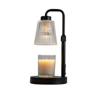 Fangxuee Lámpara Calentadora de Velas con Temporizador Regulable, Regalo de Cumpleaños para Mamá, Decoración para Inauguración de Casa, Enchufe de la UE.