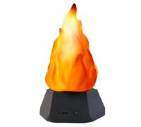 Fangxuee Lámpara LED de Simulación de Llama, Lámpara LED de Llama para Exteriores, Camping, Jardín, Decoración Paisajística, Lámpara Mesa de Comedor, Color Negro.