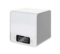 Fangxuee Luz LED Tricolor con Forma de Cubo del Tiempo: Carga USB, Diseño Simple y Divertido, Luz de Reloj Electrónico Multifuncional.
