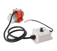 Fangxuee Motor de Vibración de 12 V, Aleación de Aluminio, 4000 RPM, Velocidad Ajustable, CC Sin Escobillas, Vibrador de Hormigón para Equipos (15 W)