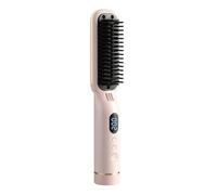 Fangxuee Peine Alisador Inalámbrico para Cabello Húmedo y Seco, con Control de Temperatura, Anticalor, para el Cuidado y Peinado del Cabello, Portátil, C