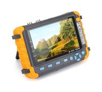 Fangxuee Probador de Cámaras de Seguridad CCTV de 8 MP IV8W, Monitor CCTV de 5 Pulgadas, AHD/CVI/TVI CVBS, Probador de Cámaras Analógicas, Probador de Cámaras HD con Enchufe Europeo.