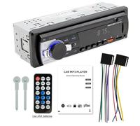 Fangxuee Radio para Coche 1 DIN, Reproductor Estéreo, Bluetooth Digital, Reproductor MP3, Radio FM, Audio Estéreo, Música, con Entrada Auxiliar en el Tablero.