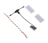 Fangxuee Receptor ELRS 2.4G ExpressLRS de Alcance de 50 MW con Antena Tipo T para Drones RC FPV con Desplazamiento Transversal.