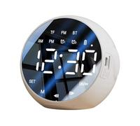Fangxuee Reloj Despertador Inteligente Multifuncional con Altavoz Bluetooth, Asistente de Voz con IA, Volumen Alto y Alarma Temporizada.