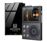 Fangxuee Reproductor de MP3 HiFi Bluetooth 5.0 Reproductor de Audio Sin Pérdida Reproductor de Música Digital Reproductor de Audio Portátil Tarjeta 16G Incorporada Negro