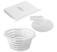 Fangxuee Repuesto de Skimmer Compatible con la Aleta de la Puerta del Vertedero 8926 y la Canasta del Skimmer de Piscina 8928 y la Placa de Vacío del Skimmer de Piscina 8929.