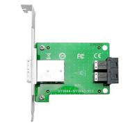 Fangxuee Tarjeta de Expansión de 2 Puertos SFF-8644 A SFF-8643, 8 Unidades SAS/SATA/SSD de 6 Gbps, Minitarjeta Elevadora SAS HD