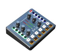 Fangxuee Tarjeta de Sonido M8, Interfaz de Audio para TransmisióN en, Dispositivo de Podcasting, Rueda con Preamplificador de MicróFono Premium, Tarjeta de Sonido