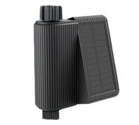 Fangxuee Temporizador de Agua Inteligente con Energía Solar, WiFi, con Entrada de Latón, Controlador de Riego Automático, Sin Concentrador.