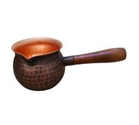 Fangxuee Tetera de Cobre con Infusor de Té, Tetera Espesa, Regalo para Amantes del Té, Cafetera, Tetera Martillada, Adecuada para Uso Doméstico, 300 Ml.