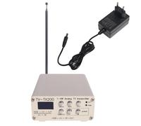 Fangxuee Transmisor de TV Analógica Banda de Frecuencia VHF/UHF Seleccionable Potencia Ajustable Admite Entrada de Señal/CVBS