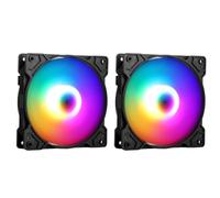 Fangxuee Ventilador de Chasis Colorido de 4, Silencioso y Refrigerado por Aire, para Computadora de Escritorio, Radiador de Caja.