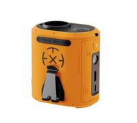 Fangxuee Ventilador de Cintura Turbo de Alta Velocidad para Exteriores, con Batería Externa USB, Gran Potencia Eólica, Color Amarillo.