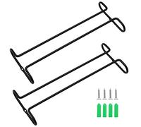 FANGZ 2 Soportes para Copas de Vino, Soporte de Hierro Bajo Armario para Bar, Cocina, Armario de Vino, Colección