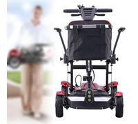 FANGZHL Scooter De Movilidad De 4 Ruedas,Scooters De Movilidad Plegables Y Livianos,Scooter De Viaje Portátil,Aleación De Aluminio,con Batería,Carga 130 Kg/287 Lbs 20ah