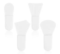 Fangzichen 4 mini cepillos aplicadores de mascarillas faciales, herramienta aplicadora de máscara de silicona, espátula de maquillaje facial de silicona para cosméticos, loción corporal, suero, crema