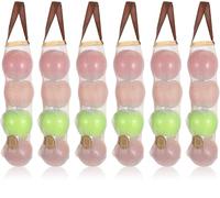 Fangzichen Paquete de 6 bolsas de almacenamiento de malla para colgar, patatas, cebolla, ajo, bolsas de almacenamiento de malla reutilizables, bolsa de red larga para verduras, bolsa de red