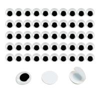 FANGZIDM 50 Piezas Ojos de Juguete Autoadhesivos 14mm para Bricolaje Scrapbooking Accesorios