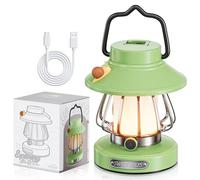 FANHAO Luz LED de camping, linterna de tienda de campaña para niños con 3 modos, luz nocturna portátil para niños con protección ocular, lámpara recargable para camping, senderismo, emergencia