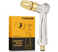 FANHAO Profesional Pistola de Riego, Alta presión Pistola de Agua para Jardín, Ajustables Pistola de Manguera con Interruptor de Pulgar para Riego de Césped, Lavado de coches y mascotas
