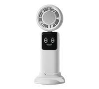 FanInteractive Five-Expression Travel FanUltra-Quiet Long-Life Recargable FanDurable Accessory Case Pocket Fan- Child-Safe Finger-Guard Mesh Hand FanInteractive Five-Expression Travel Fan| For Kids