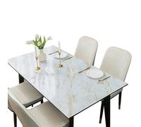 FANIVIN Mantel de PVC Mantel de plástico Grueso El tamaño se Puede Personalizar Impermeable fácil de Limpiar Bianca A Grosor 1mm Tamaño 50 * 120cm
