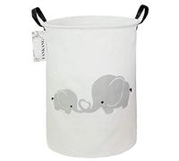 FANKANG Cesta de almacenamiento, cesta de lona para la colada, plegable, con revestimiento de polietileno impermeable, canastas de almacenamiento grandes para niños y niñas, oficina, dormitorio, ropa,