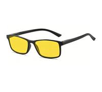 FANKIE Gafas con filtro de luz azul para hombres y mujeres, gafas para conducir de noche: visión nocturna antirreflejos para actividades nocturnas, lentes tintadas en amarillo (Negro+Amarillo)