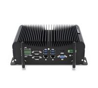 Fanless Mini PC Industrial computadora Core i7 1165G7, 16GB RAM 256GB SSD | HD/VGA pantalla dual 4K, 6*RS232 COM, 2*2.5G LAN, WiFi, BT4.0, 3G/4G SIM Slot, voltaje amplio de 9-36V, RAID, Mini desktop pc
