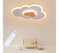 FANLG Lampara Infantil Techo, 50CM Lampara Techo LED de Nube Lámpara de techo Regulable 3000K-6000K, Moderno Plafon Led Techo para Cuarto de Niños, Dormitorio, Sala de Estar