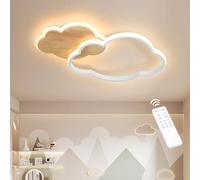 FANLG Lampara techo infantil, 40cm Plafon led techo Regulable con Control Remoto 22W 2200lm Lámpara techo dormitorio Lampara de techo para habitacion, Dormitorio, Estar Pasillo y Salón