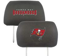 FANMATS 12517 Funda para reposacabezas NFL (Tampa Bay Buccaneers), 1 Paquete, Color Negro