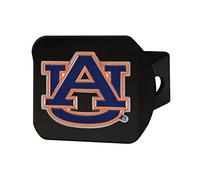 FANMATS 22639 Auburn Tigers - Cubierta de Enganche de Metal Negro - Emblema de Color 3D