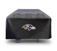 FANMATS 41153 NFL - Cubierta Rectangular Negra para Parrilla de los Baltimore Ravens, se Adapta a Parrillas de 3 y 4 quemadores, 68 x 21 x 35 Pulgadas