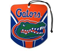 FANMATS 61609 NCAA Florida Gators - Ambientador colgante para automóvil, paquete de 2, aroma de hielo negro, eliminador de olores, diseño de escudo con logotipo del equipo