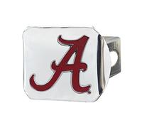 FANMATS NCAA Alabama Crimson Tide - Cubierta de Enganche con Emblema de Color Cromado con Emblema de Color, Cromo, Talla única