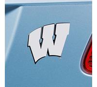 FANMATS NCAA University of Wisconsin Badgers Chrome Team Emblem
