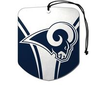 FANMATS NFL Los Angeles Rams - Ambientadores para coche, 2 unidades, diseño de escudo, colores del equipo, talla única