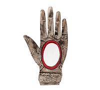 FANMEX - Fantastik - Mano poderosa con Espejo - Artesanía hojalata Mexicana (Plata círculo)