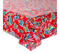 FANMEX - Fantastik - Mantel de Hule para Mesa (120 cm Ancho - Largo por Medio Metros) Modelo Oaxaca Rojo