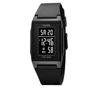 FANMIS Reloj de pulsera para hombre, minimalista, digital, de cuarzo, ultradelgado, militar, deportivo, resistente al agua, unisex, casual, para exteriores, A Negro Gris, Reloj de cuarzo